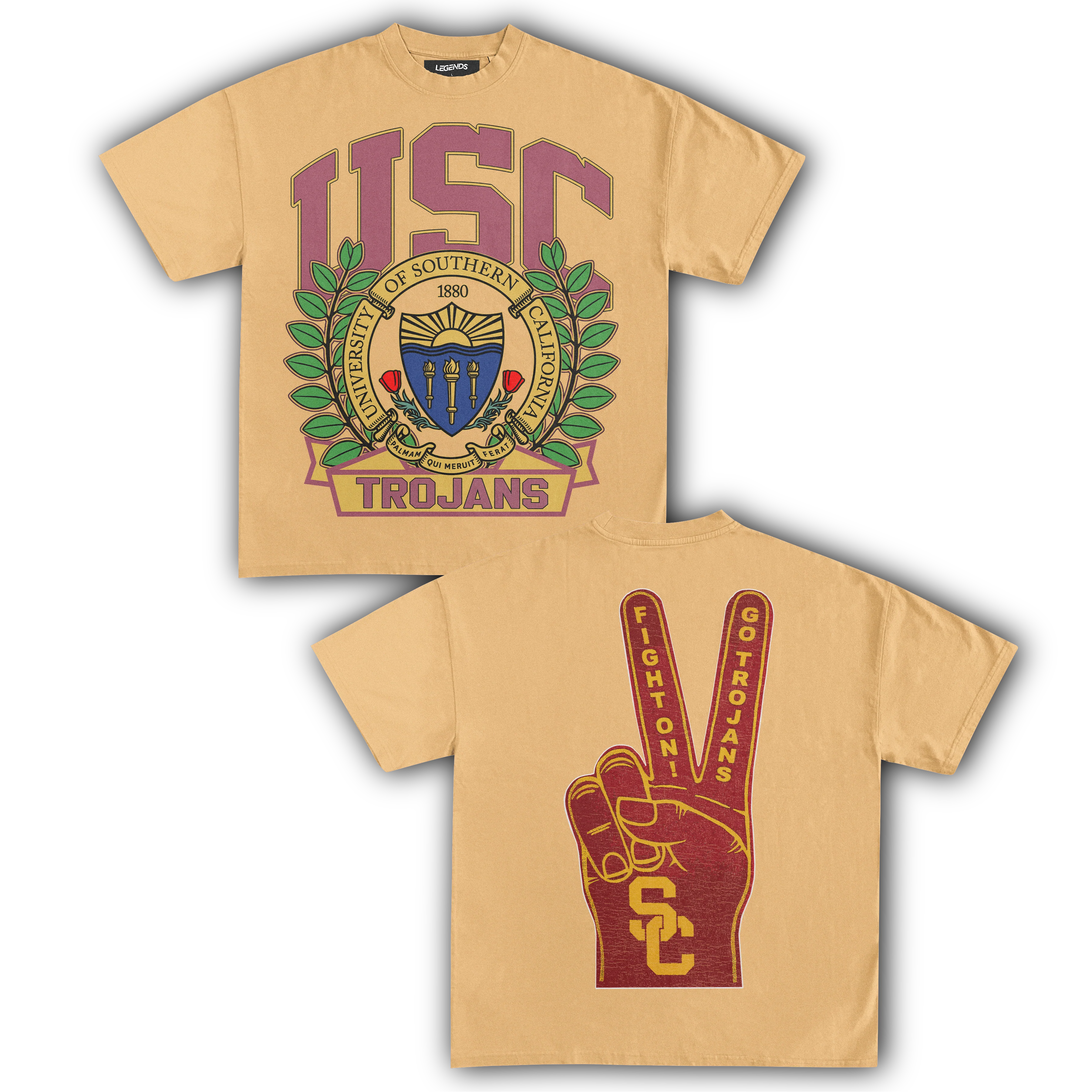 USC TROJANS FIGHT ON! TEE (Double Sided) - Image 6