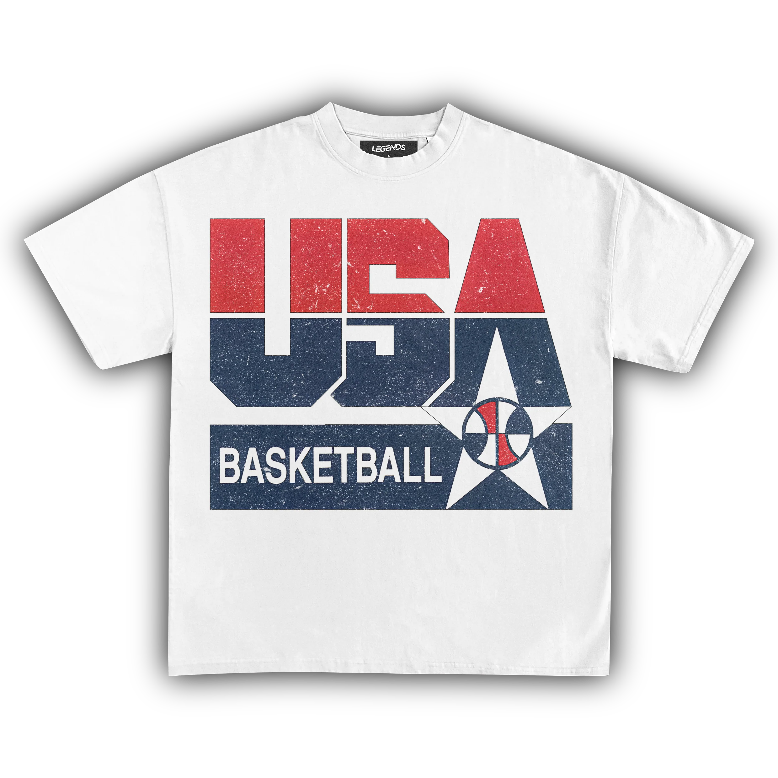 USA BASKETBALL VINTAGE TEE - Image 5