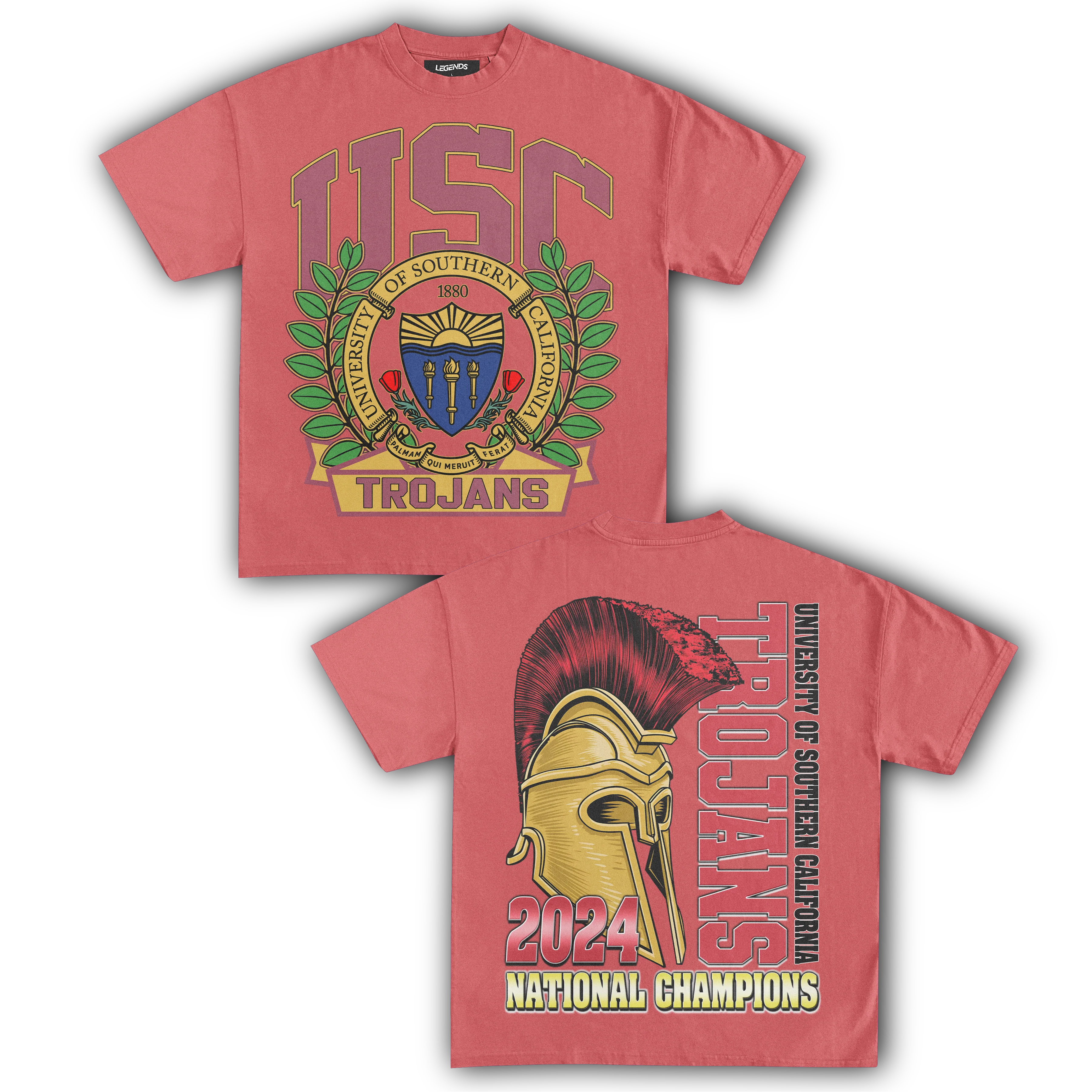 USC TROJANS 2024 NATIONAL CHAMPIONS TEE (Double Sided) - Image 10