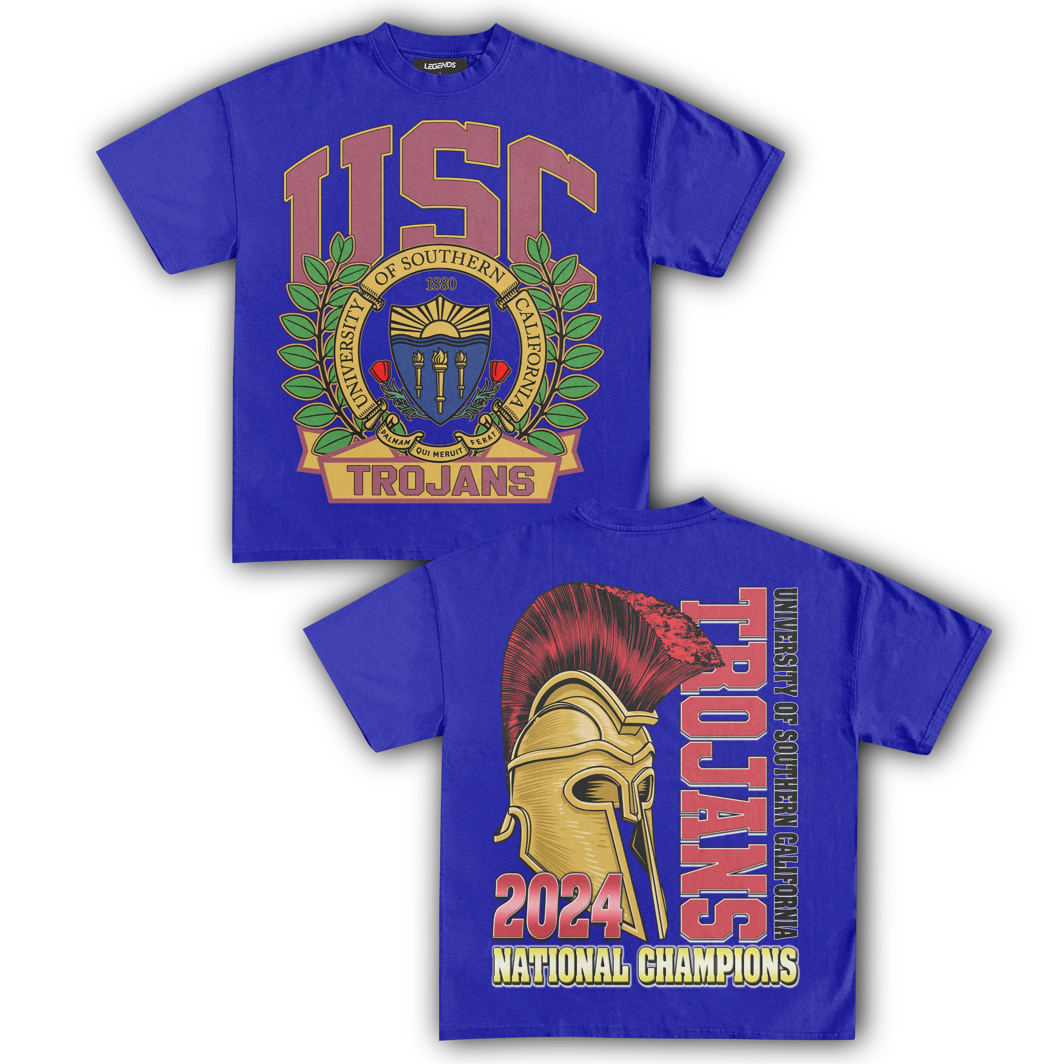 USC TROJANS 2024 NATIONAL CHAMPIONS TEE (Double Sided) - Image 11