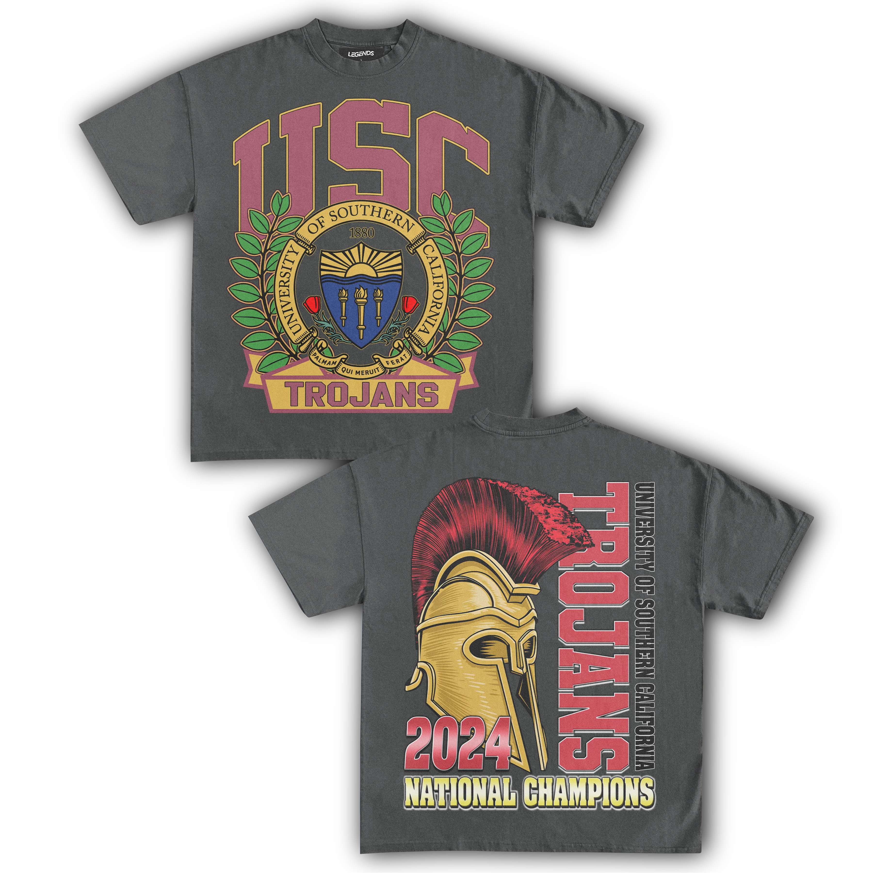 USC TROJANS 2024 NATIONAL CHAMPIONS TEE (Double Sided) - Image 12