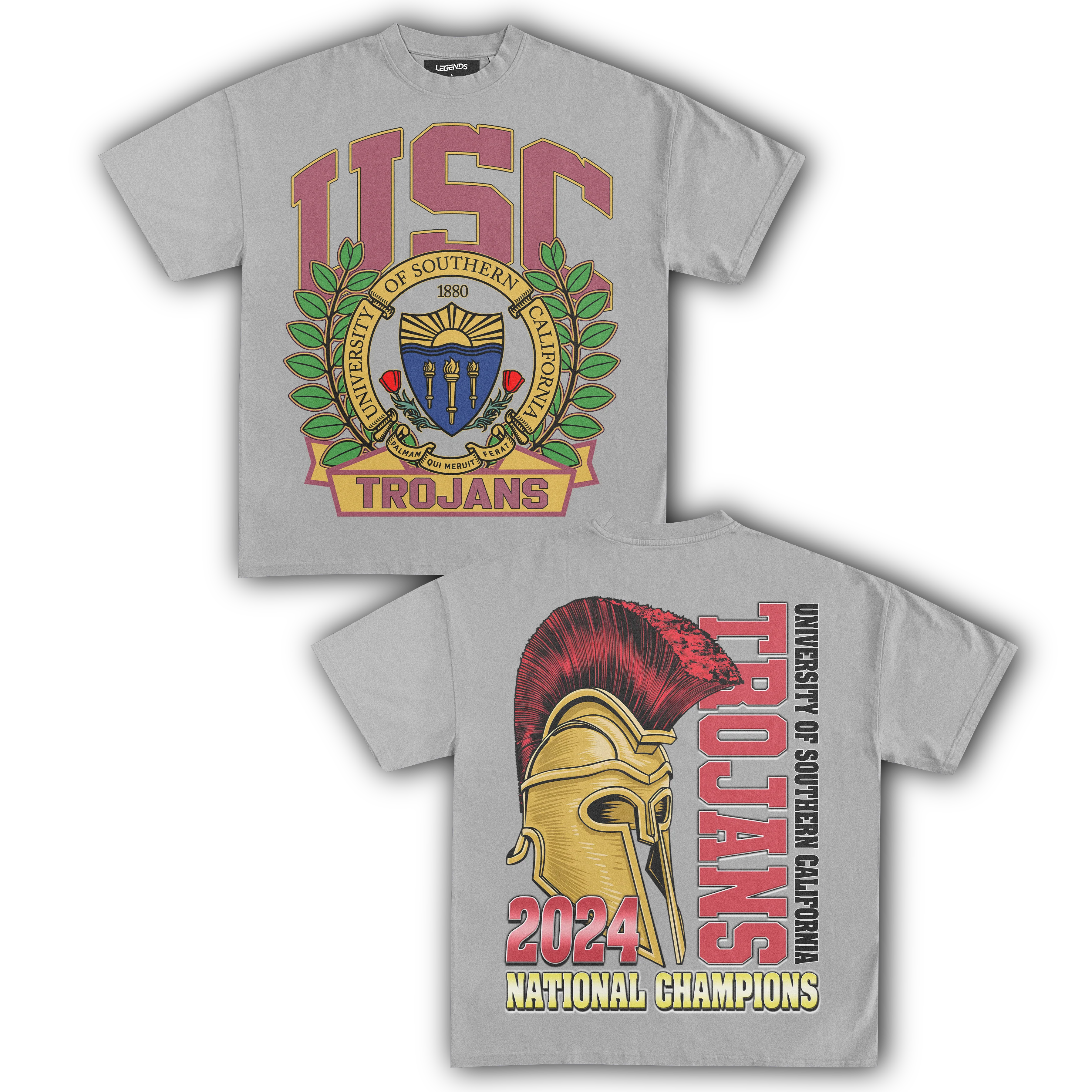 USC TROJANS 2024 NATIONAL CHAMPIONS TEE (Double Sided) - Image 5