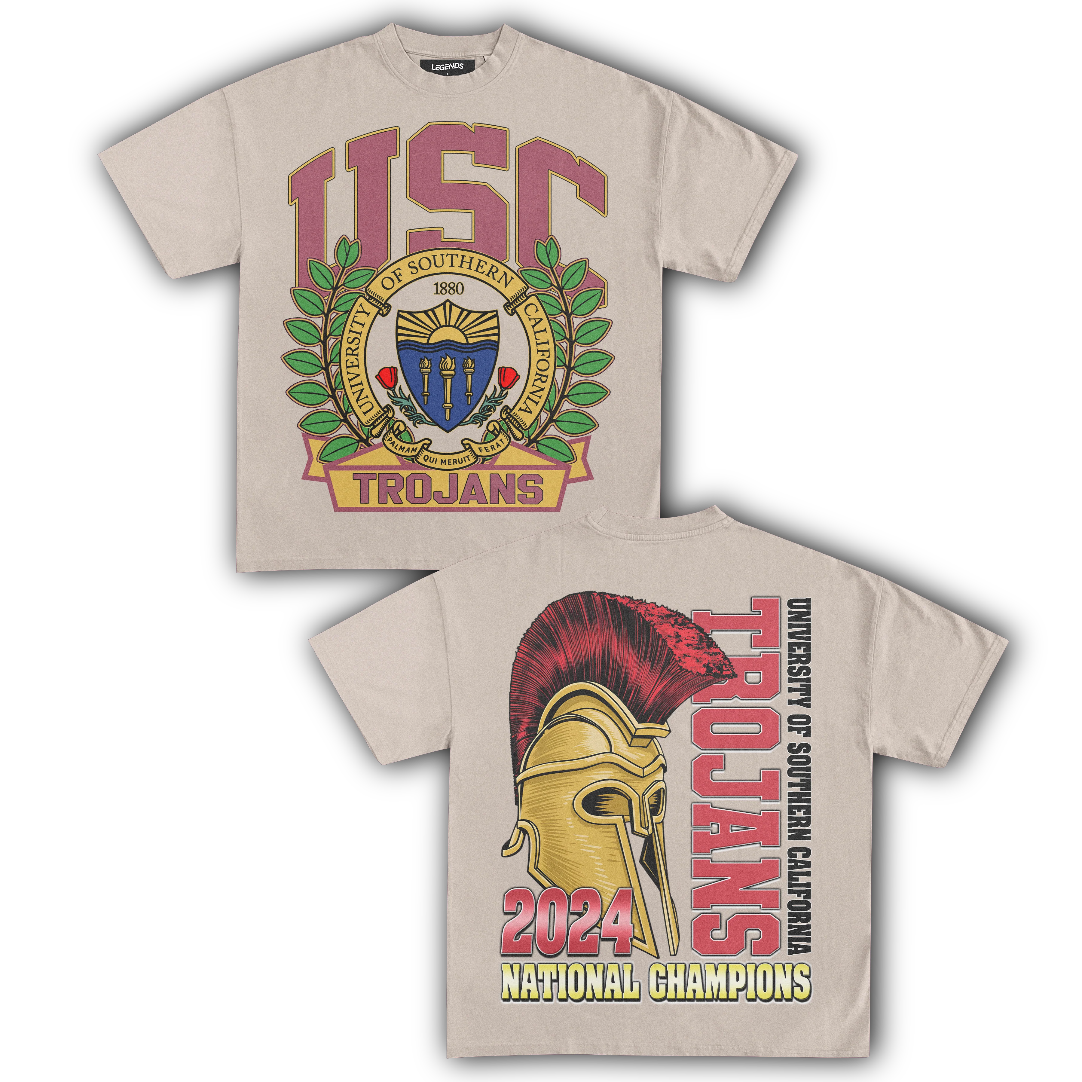 USC TROJANS 2024 NATIONAL CHAMPIONS TEE (Double Sided) - Image 9