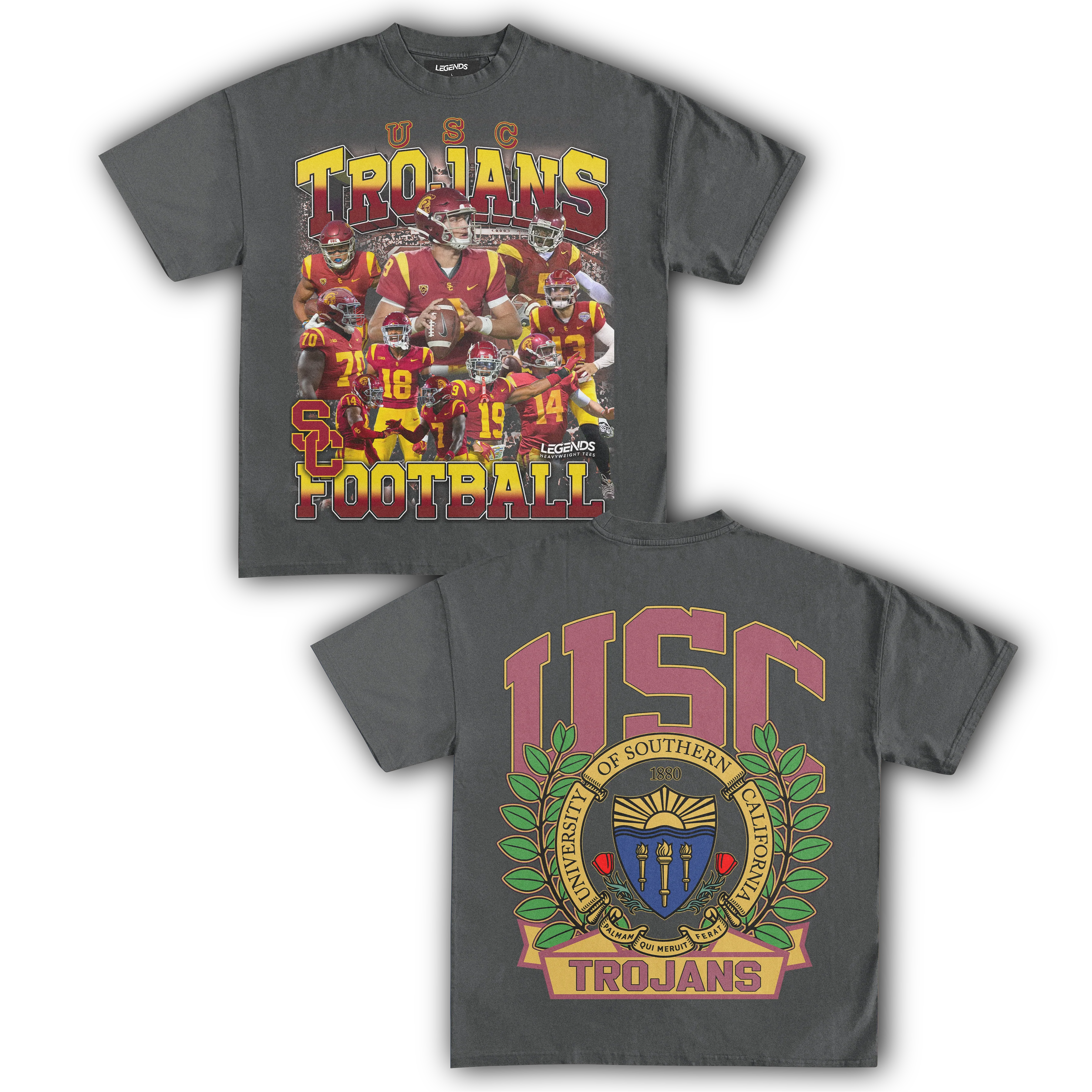 USC TROJANS FOOTBALL TEE (Double Sided) - Image 12
