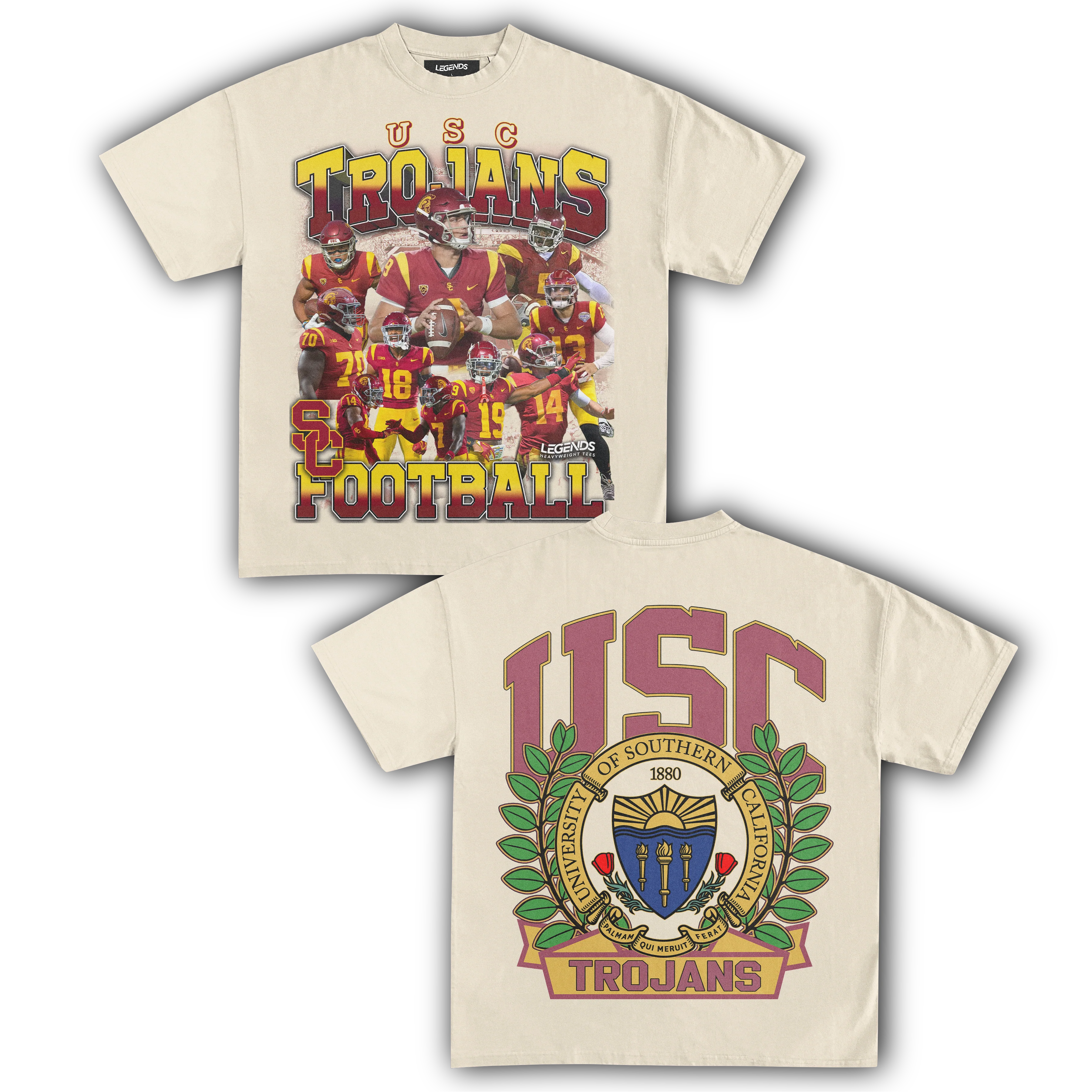 USC TROJANS FOOTBALL TEE (Double Sided) - Image 3