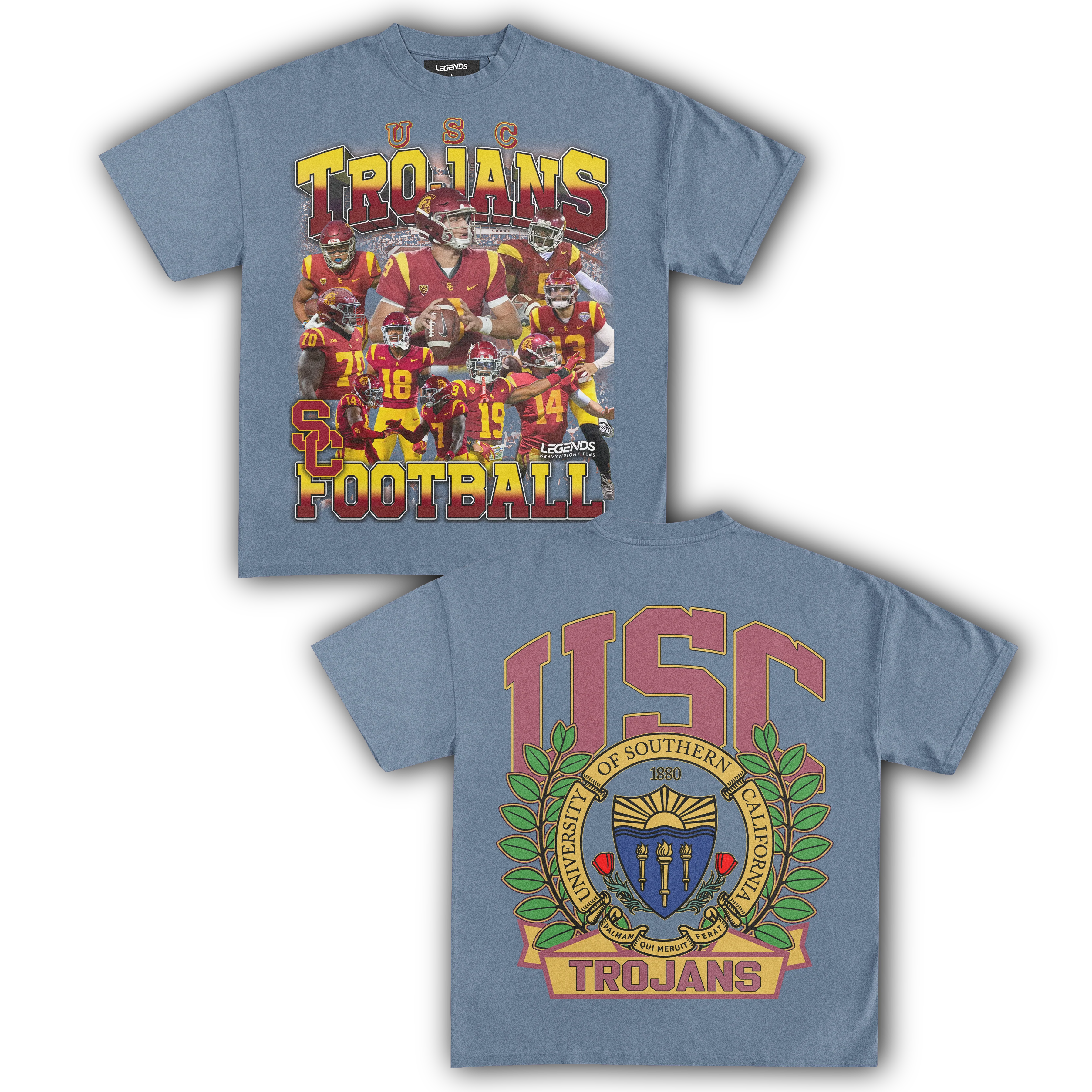 USC TROJANS FOOTBALL TEE (Double Sided) - Image 4