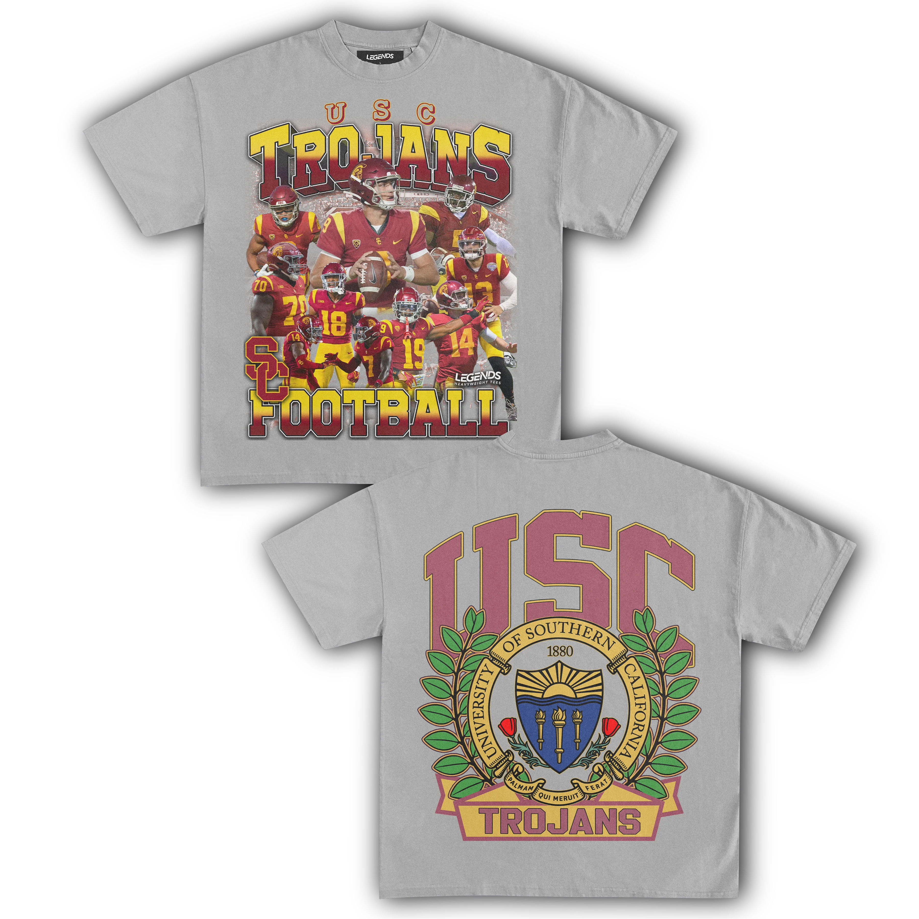 USC TROJANS FOOTBALL TEE (Double Sided) - Image 5