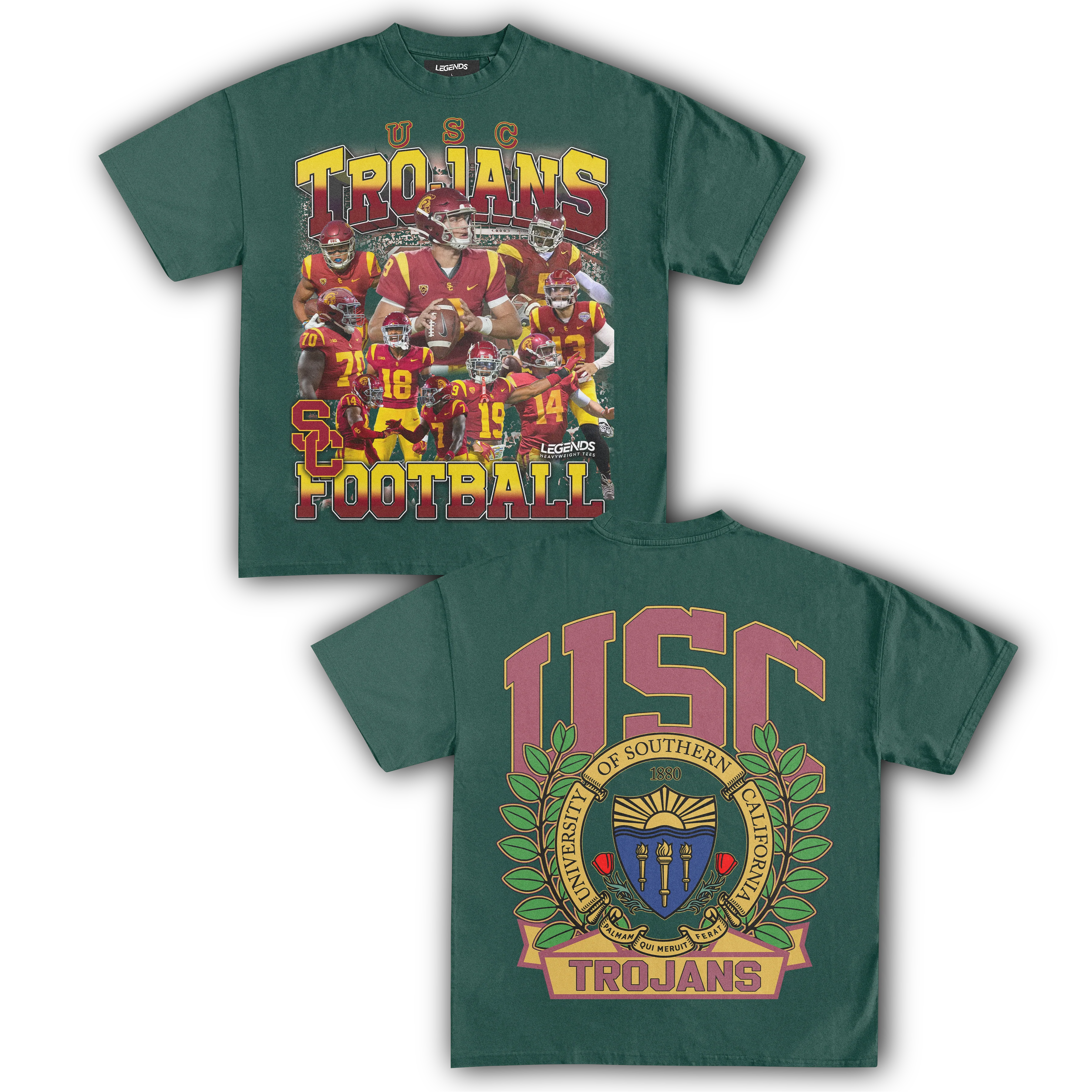 USC TROJANS FOOTBALL TEE (Double Sided) - Image 7