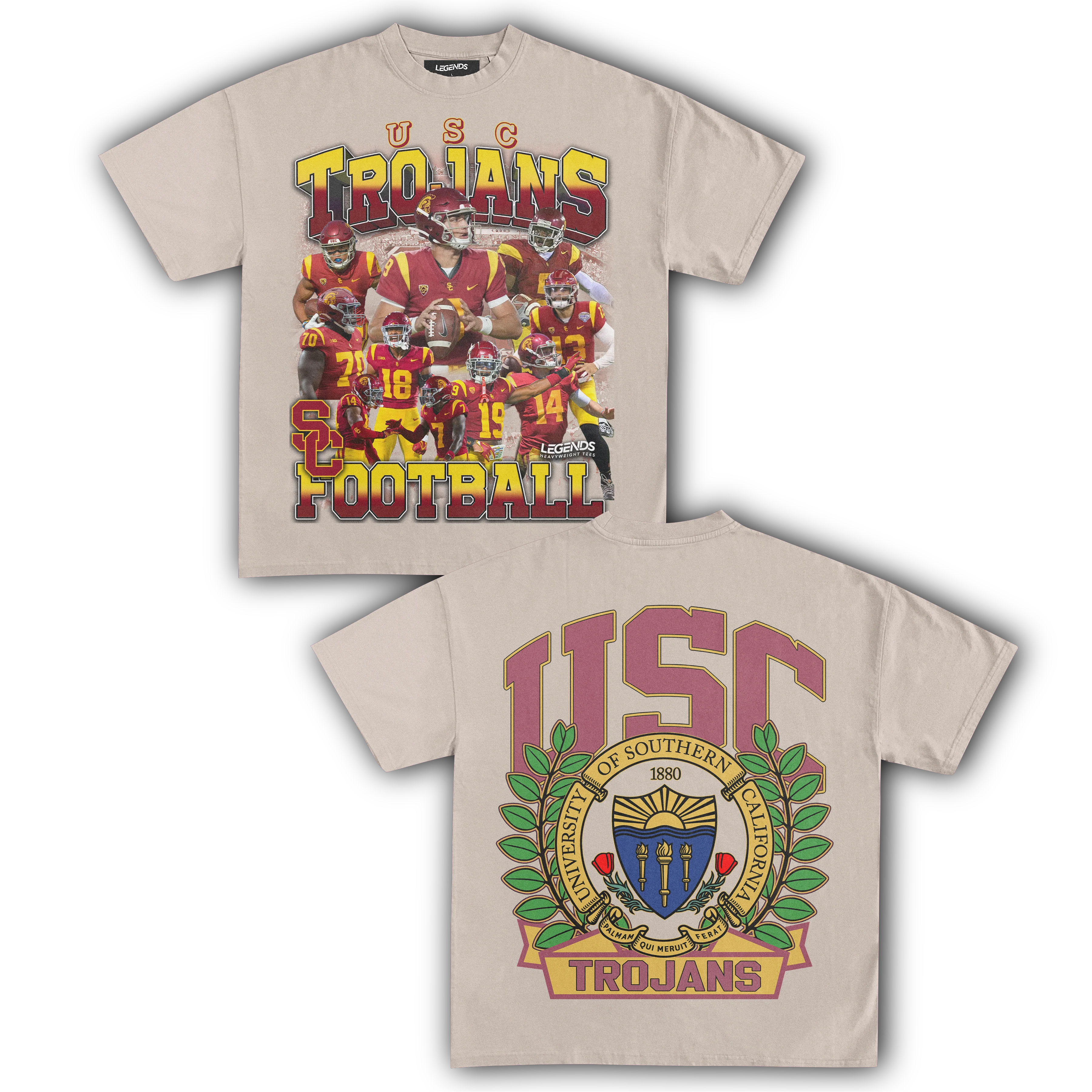 USC TROJANS FOOTBALL TEE (Double Sided) - Image 9