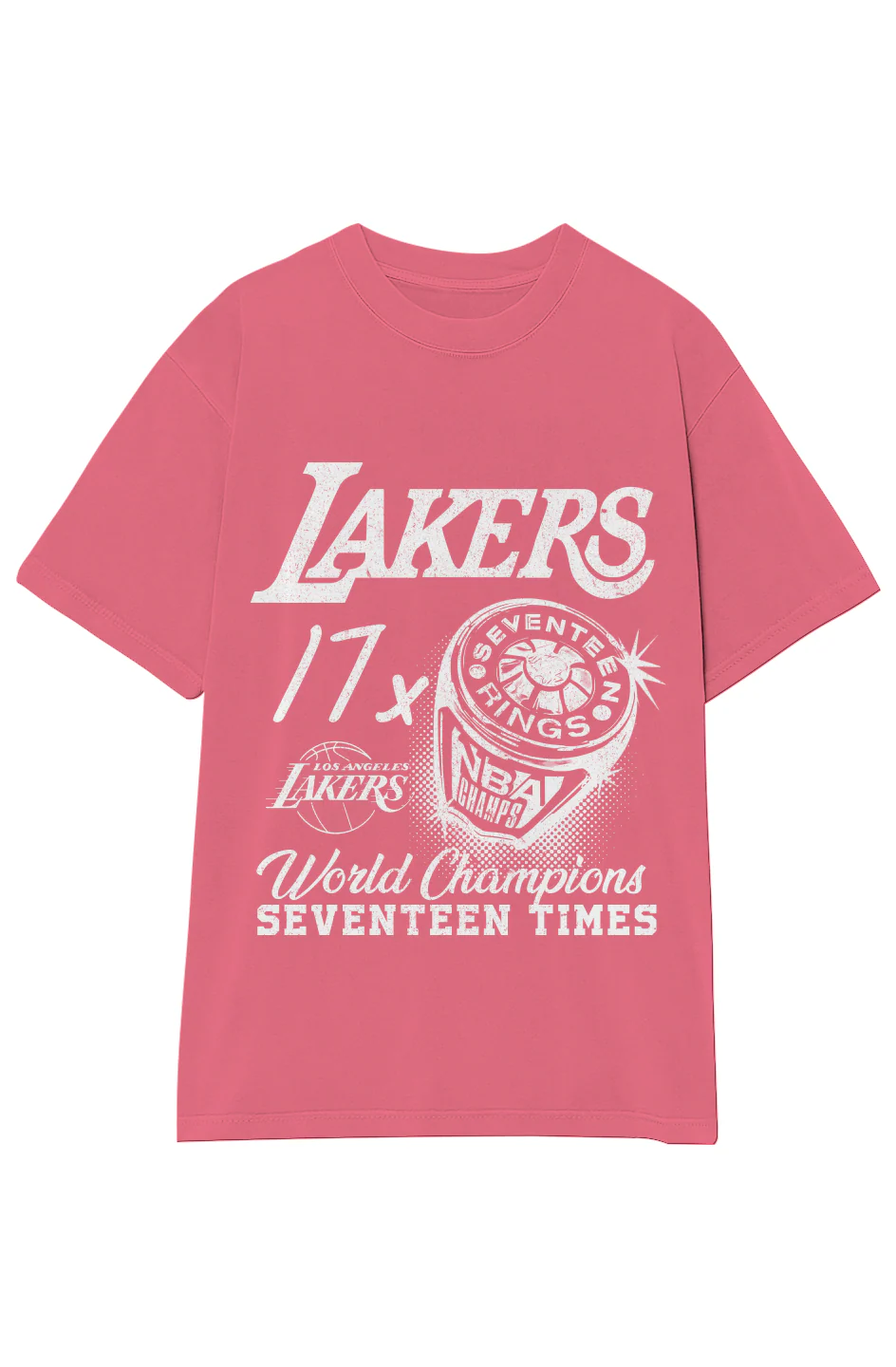 VINTAGE LAKERS 17X CHAMPIONS TEE (White Text) - Image 10