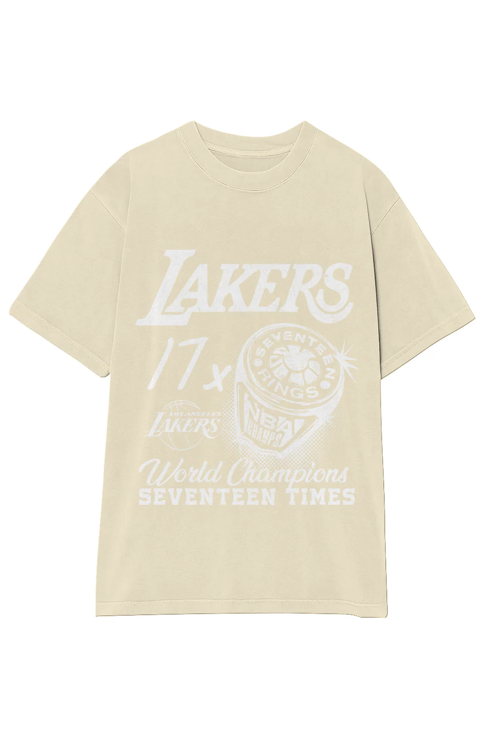 VINTAGE LAKERS 17X CHAMPIONS TEE (White Text) - Image 11