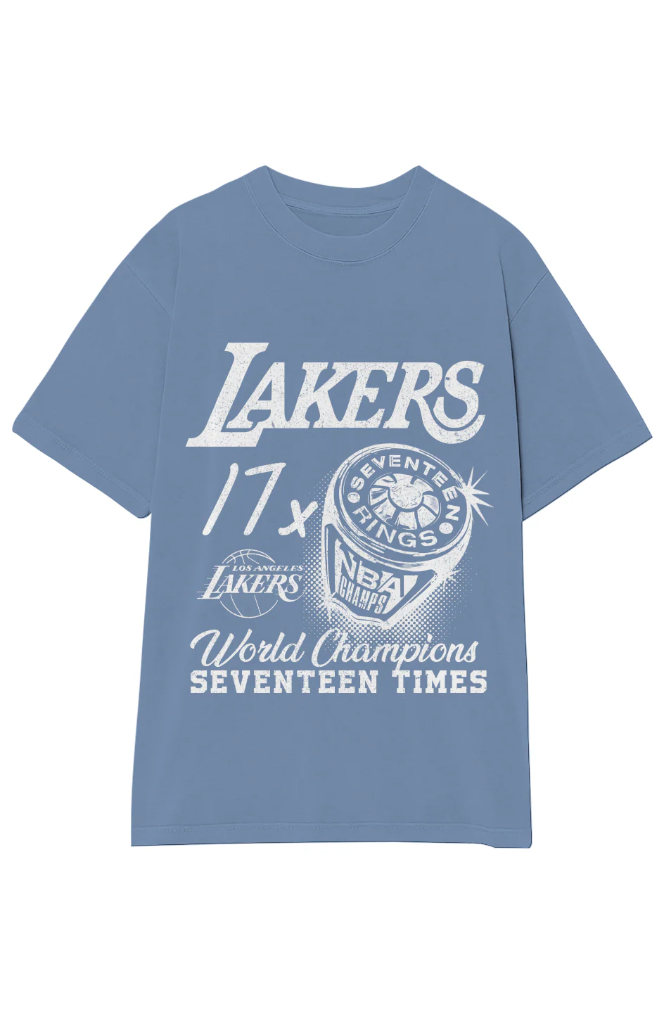 VINTAGE LAKERS 17X CHAMPIONS TEE (White Text) - Image 12