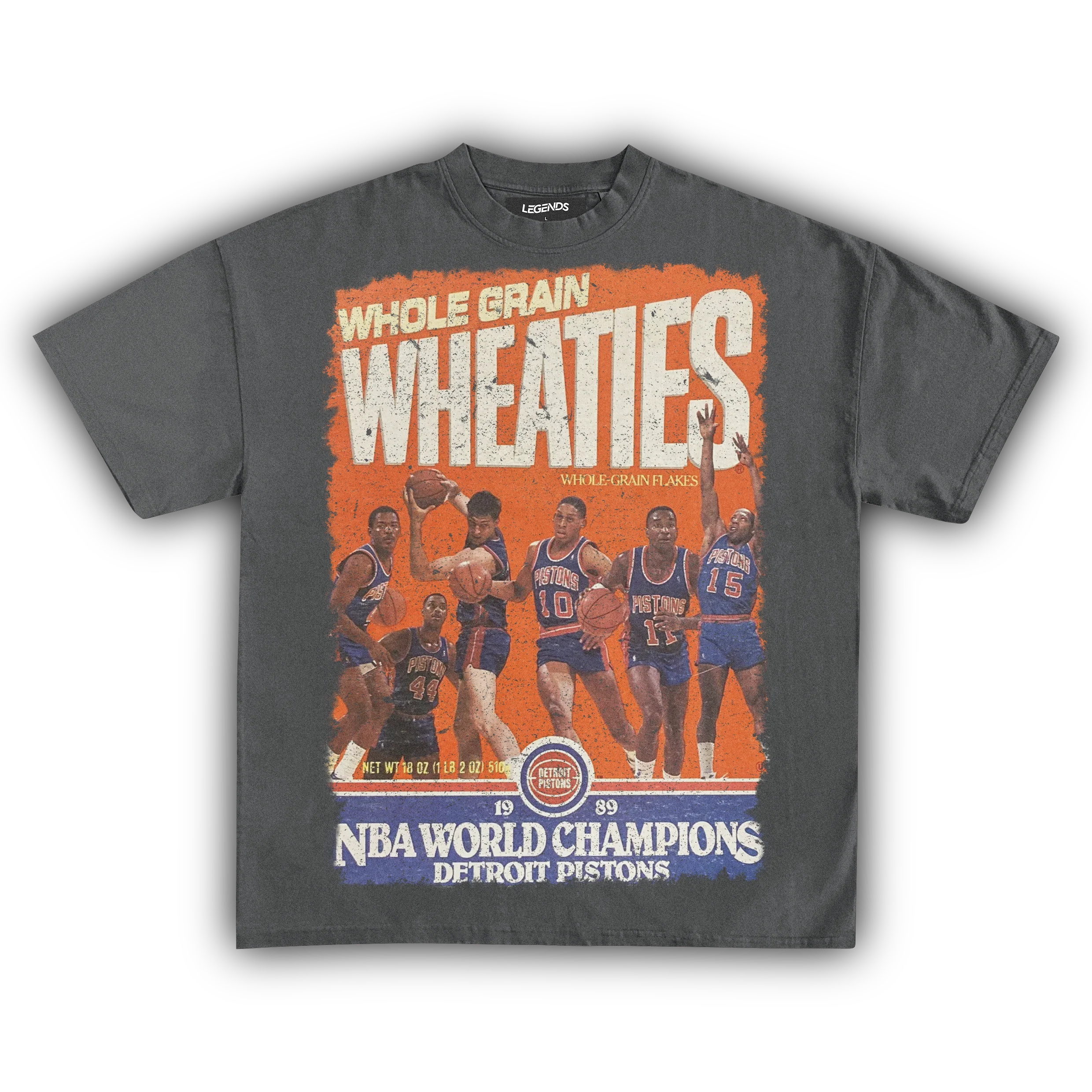 WHEATIES DETROIT PISTONS 1989 VINTAGE TEE - Image 4
