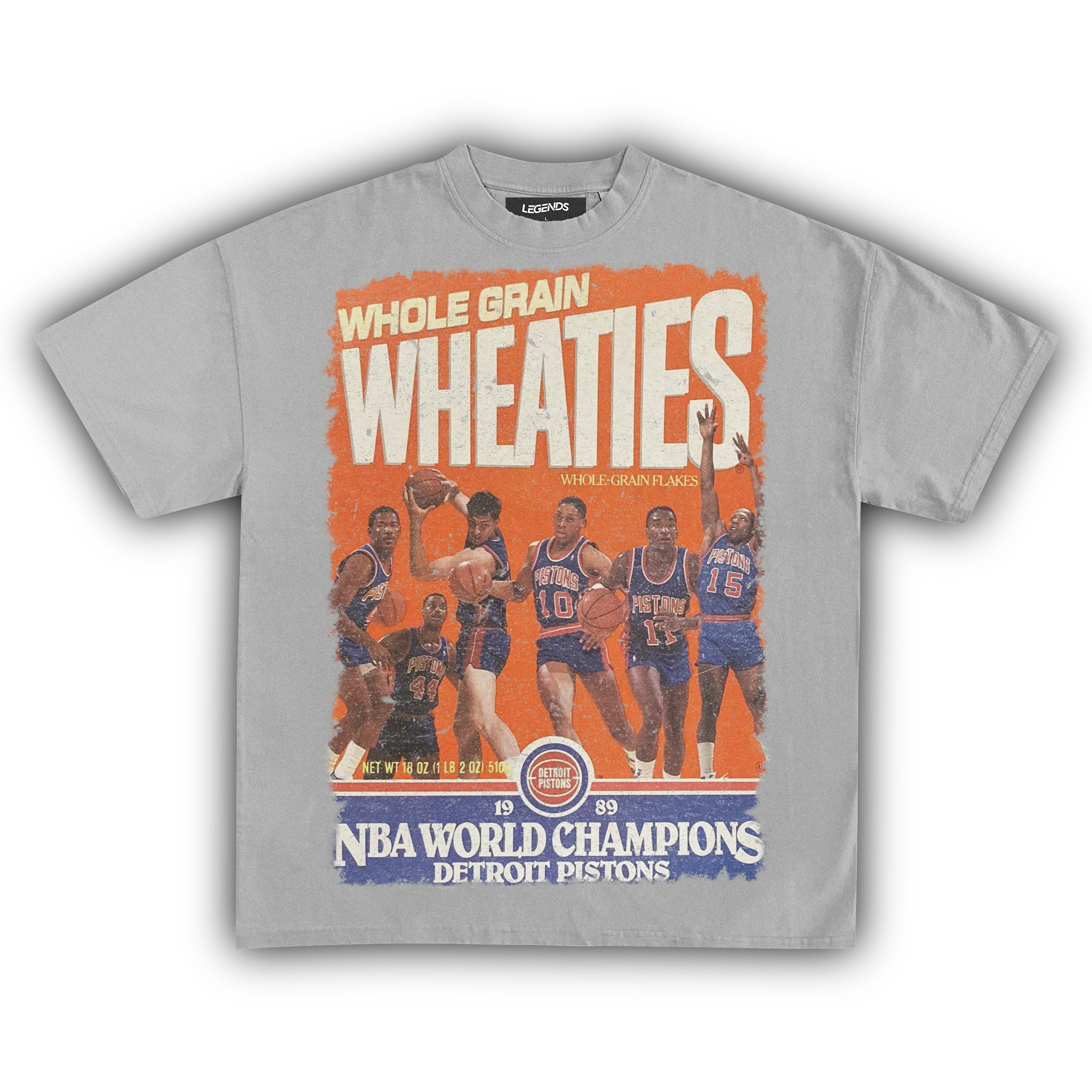 WHEATIES DETROIT PISTONS 1989 VINTAGE TEE - Image 5