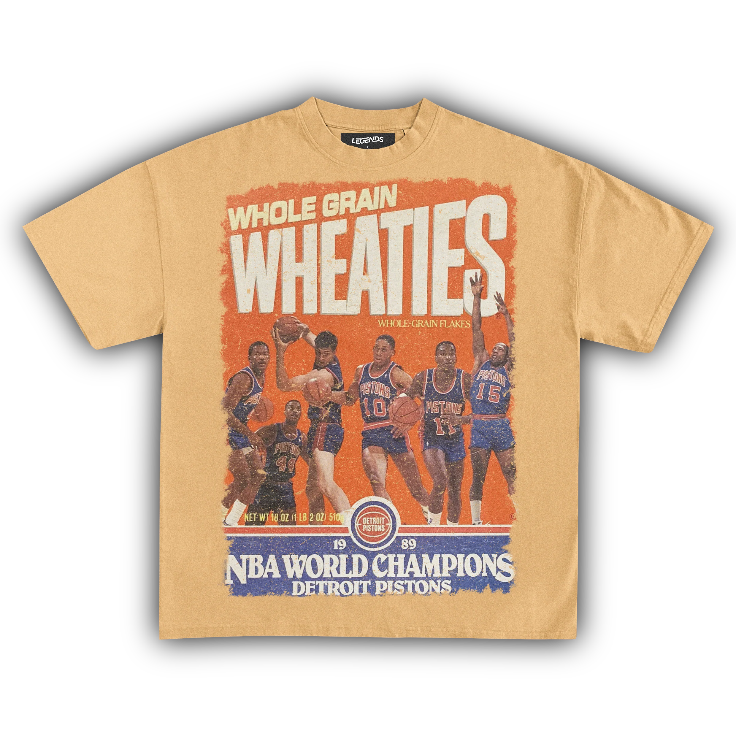 WHEATIES DETROIT PISTONS 1989 VINTAGE TEE - Image 6