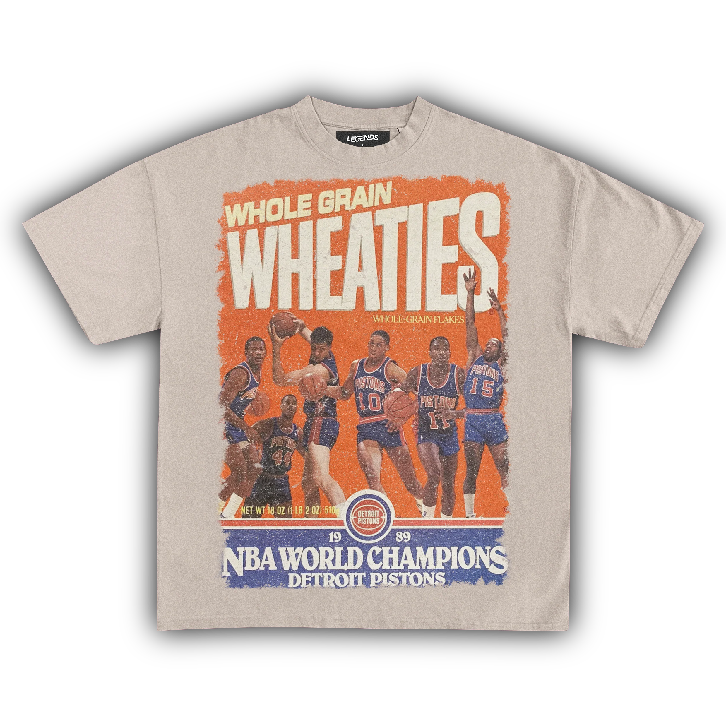 WHEATIES DETROIT PISTONS 1989 VINTAGE TEE - Image 8