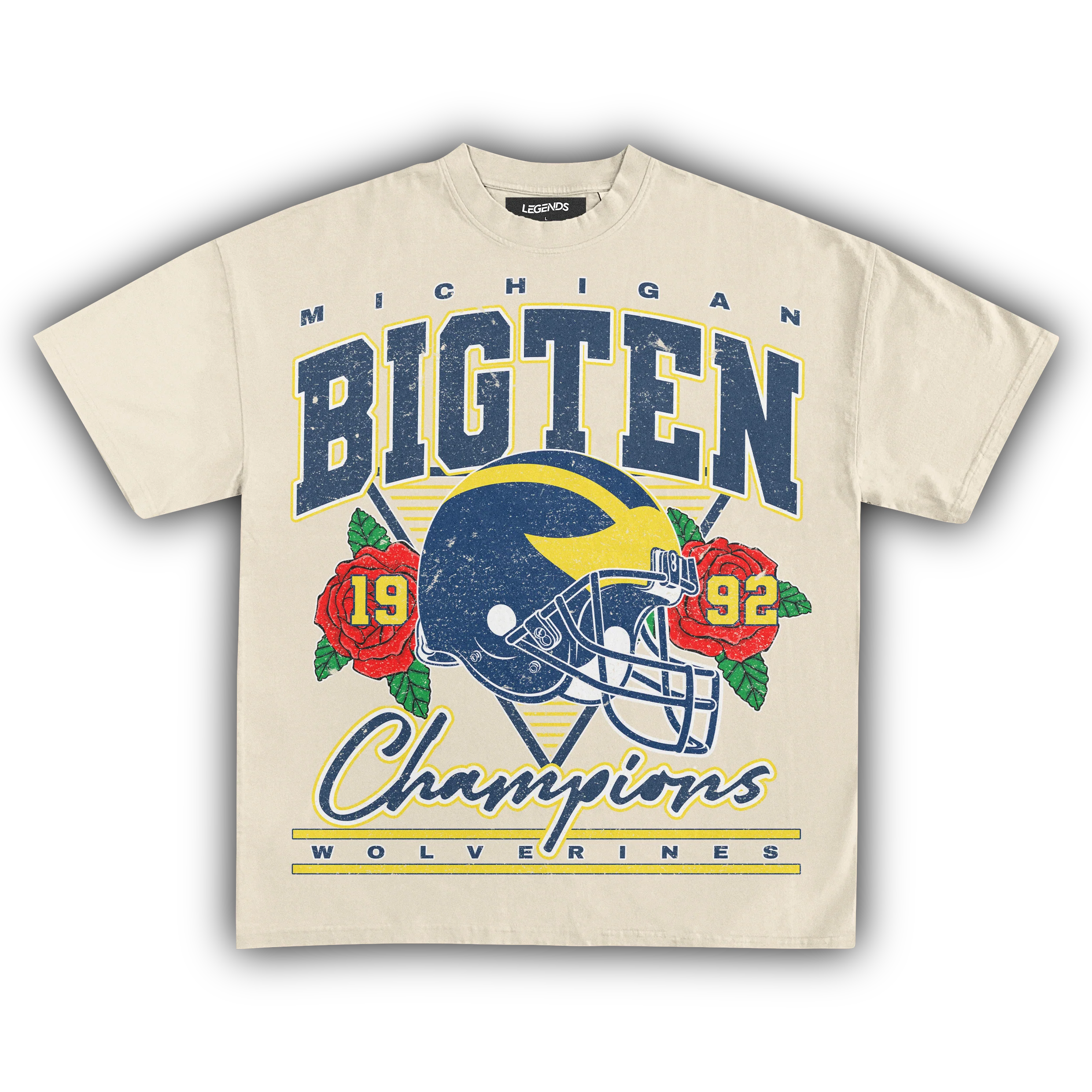 WOLVERINES VINTAGE 1992 BIG TEN CHAMPIONS TEE - Image 7
