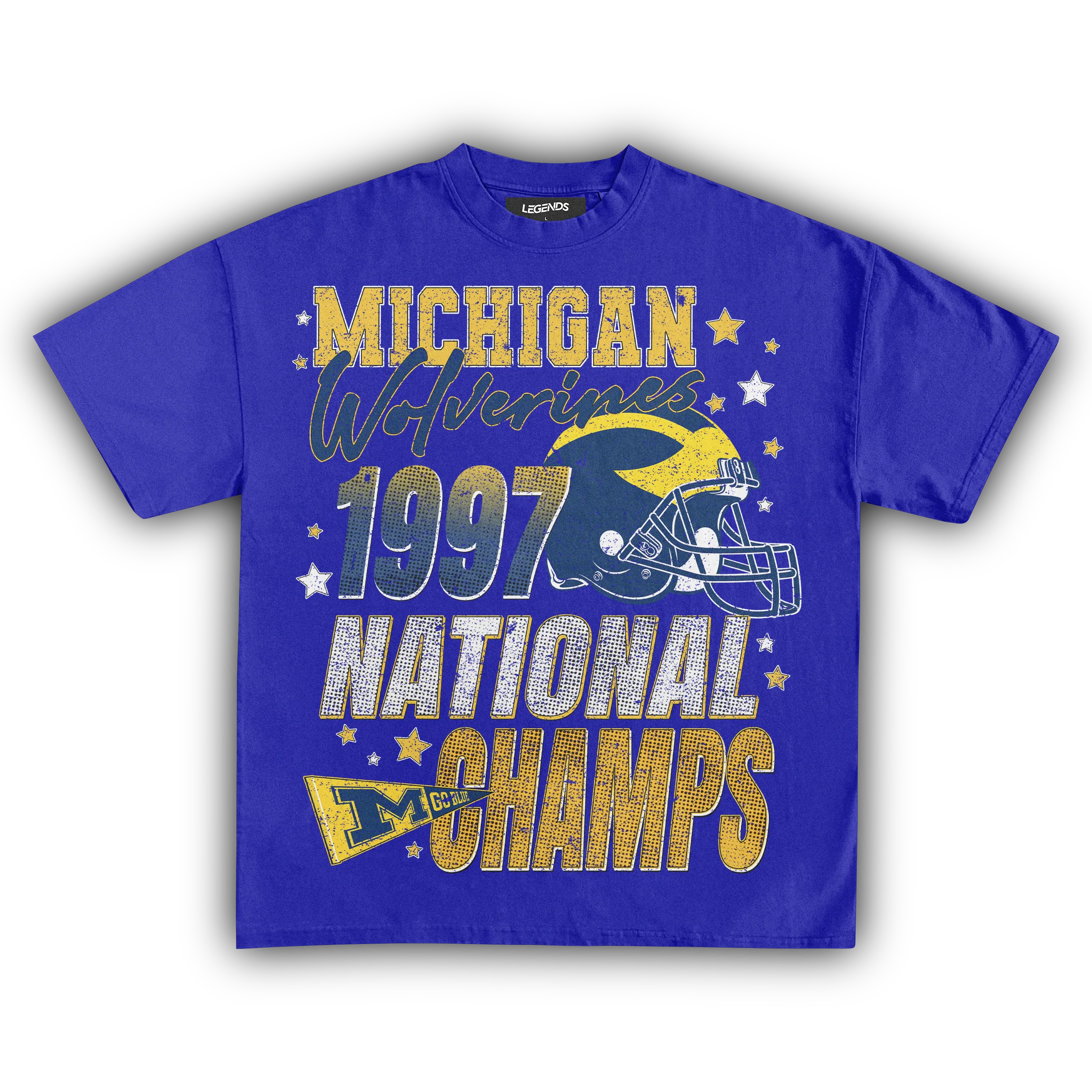 WOLVERINES VINTAGE 1997 NATIONAL CHAMPS TEE - Image 11