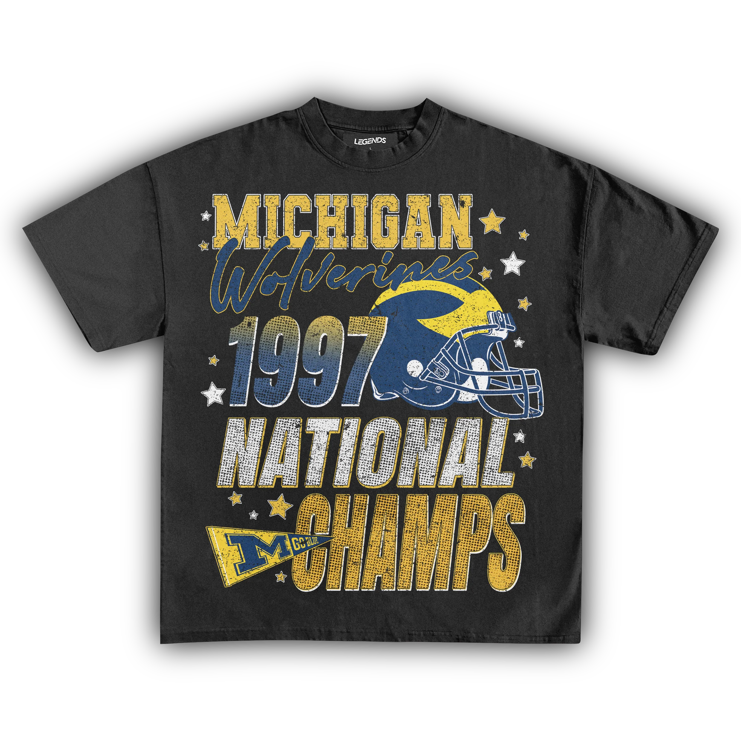 WOLVERINES VINTAGE 1997 NATIONAL CHAMPS TEE - Image 3