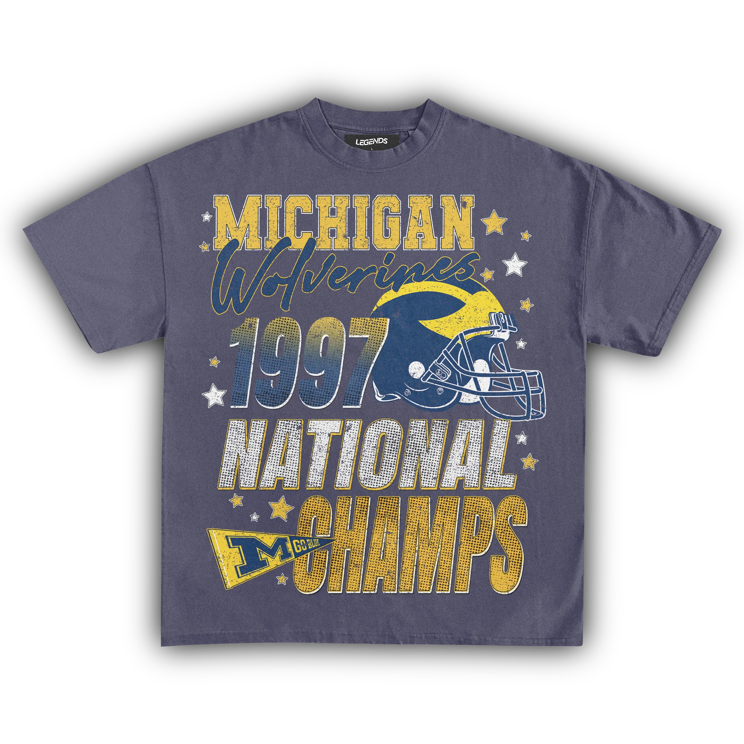 WOLVERINES VINTAGE 1997 NATIONAL CHAMPS TEE - Image 5