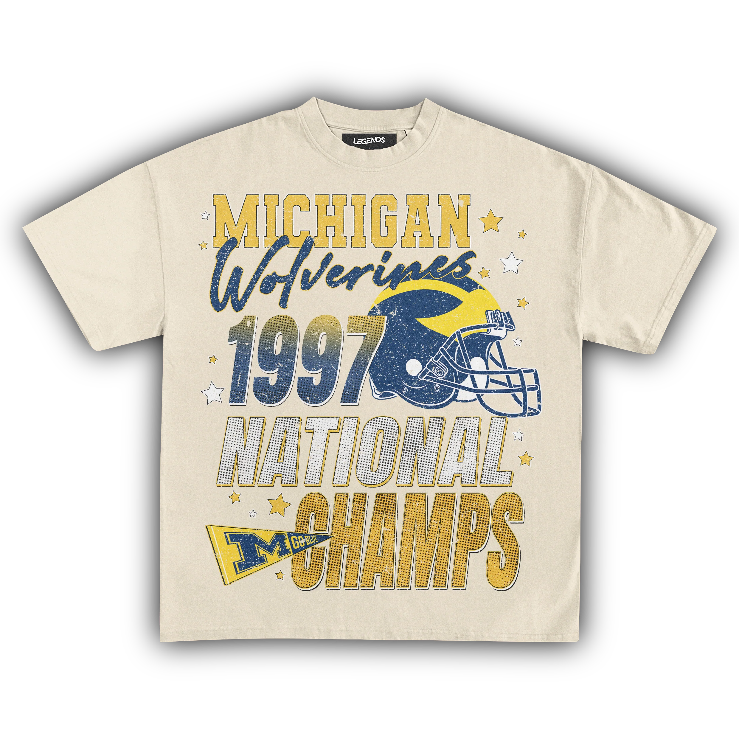 WOLVERINES VINTAGE 1997 NATIONAL CHAMPS TEE - Image 8