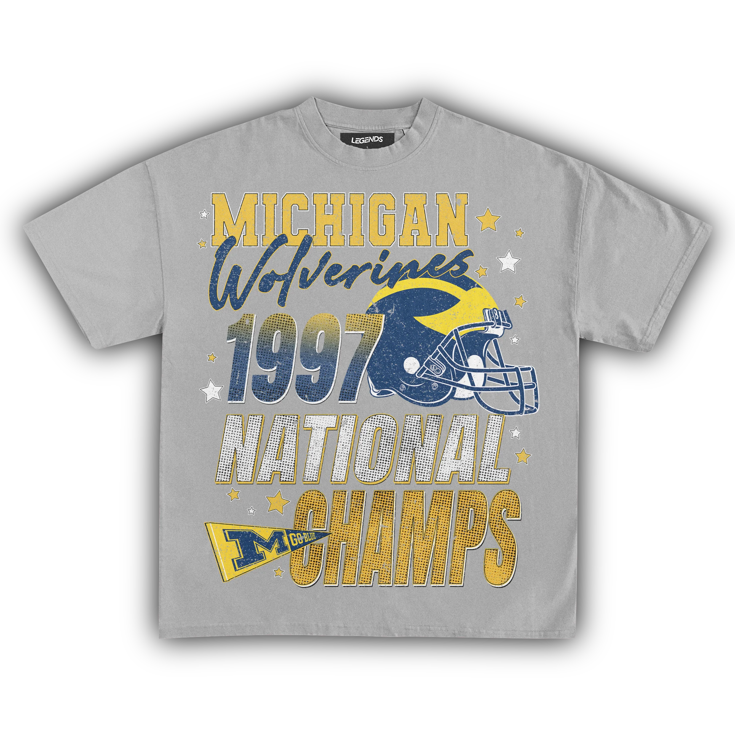 WOLVERINES VINTAGE 1997 NATIONAL CHAMPS TEE - Image 9