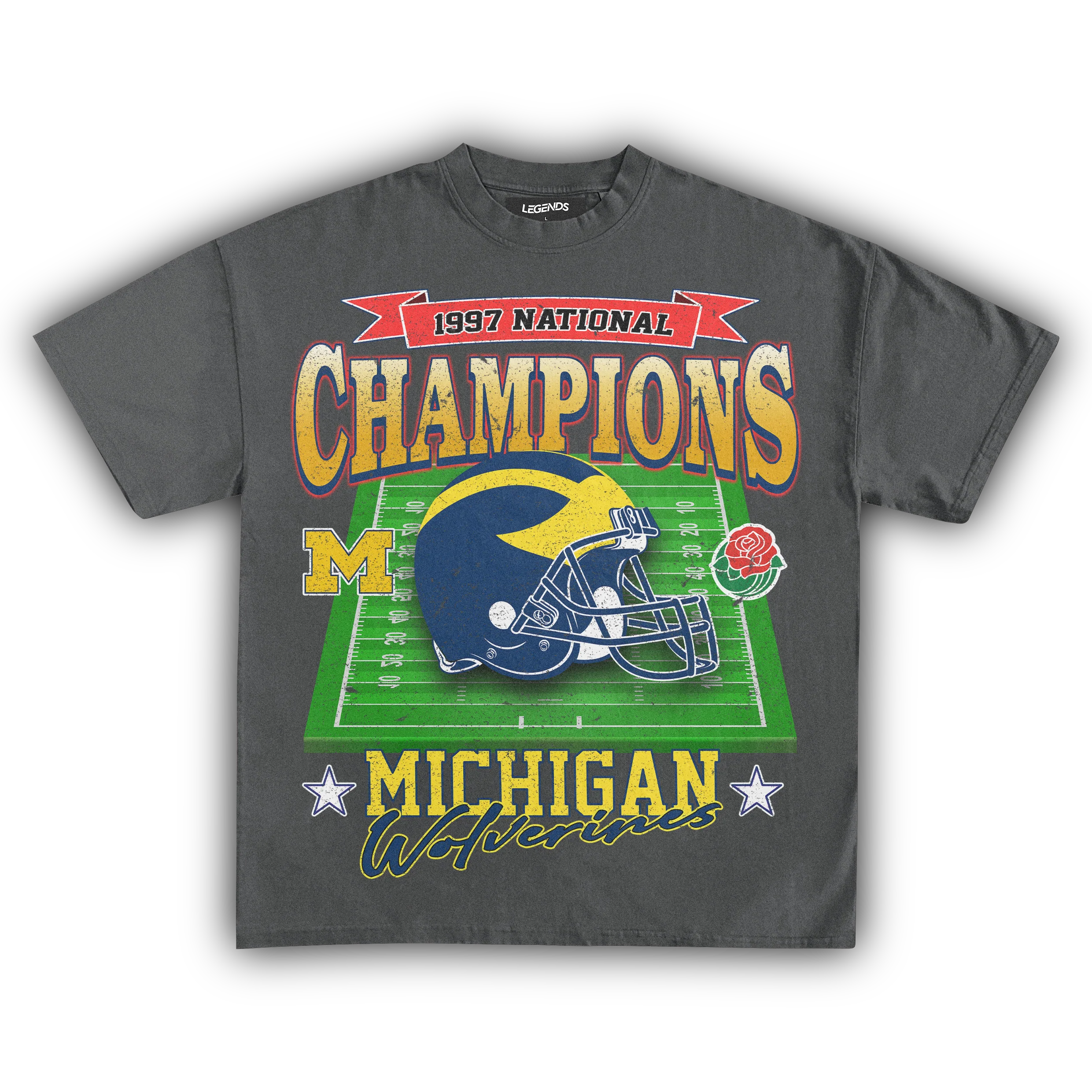 WOLVERINES VINTAGE 1997 ROSE BOWL TEE - Image 3