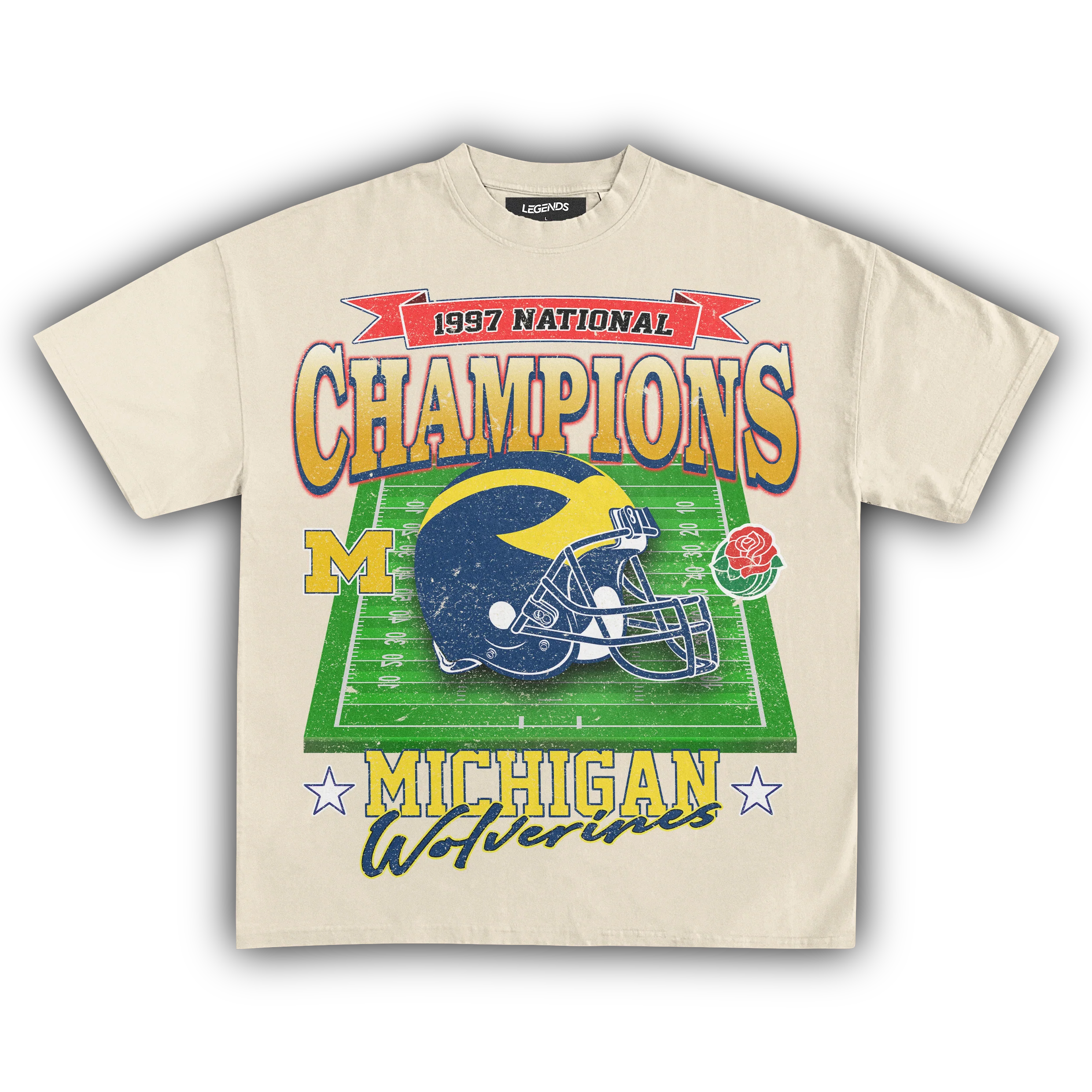 WOLVERINES VINTAGE 1997 ROSE BOWL TEE - Image 8